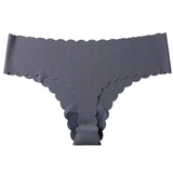 Lady One-Thick Thread Wave Side Cotton Crotch Low-Waist Bikini Trousers