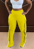 High Waist Ruffle Sides