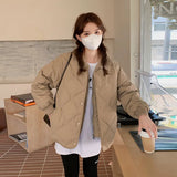 Korean Version Of The New 2024 Short Down Cotton Clothes Women Thickened Warm Simple Versatile Style Jacket Tide-Outfit