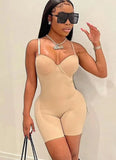 Sexy Sleeveless Solid Straps Skinny