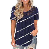 Print T-shirt Woman Lace Patchwork Vintage Casual Short Sleeve Tshirts Summer Soft Streatwear Tee Top