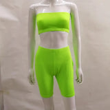 Leisure Sports, Fitness, Running, High Elasticity, Tight Body, Small Chest Shorts, Two-Piece Sets.-Outfit