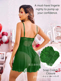 2024 Fat MM Sexy Escarotic Sling Pajamas Large-Size Perspective-Back With Ajoint