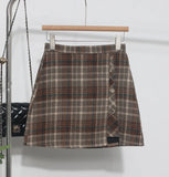Large Number Of Hairy Skirt Women Autumn And Winter Tlings Irregular High-Waisted A Short Skirt