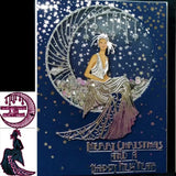 Christmas Moon Star Goddess Happy New year Happy Metal cutting dies Mould DIY scrapbook Photo album Handicrafts