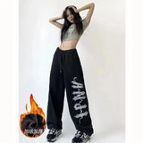 Winter Trend Casual Sweatpants H-Pham Draw Rope Trousers Jazz Dance Dance Printed