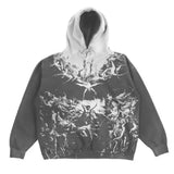 retro ins style women autumn hoodie new style personalized 3D printing pattern loose pullover couple hooded sweatshirt-Outfit