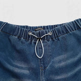 Spring New Clothes Mid-Legged Broad-Legged Lassy Jeans Women Street Retro Straight Pants