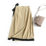 The Early Spring, The New Slim Color Lace Design Feels Elegant And Long Half Skirt.-Outfit