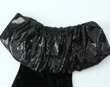 Autumn Beads Decorated With Velvet Slim Mini Dress 0387175-Outfit
