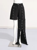 Toloer Premium Sense Pants Spring 2024 New Fashion Personality Trend Wind Detachable Design Sense Jeans-Outfit