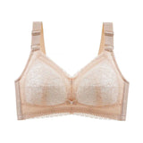Wireless Bras for Women Thin Cup Lingeire Plus Size Lace Underwear Minimizer Brassiere B C D E