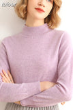 Casual Knitted Sweater Fashion Women Turtleneck Pullover Long Sleeve Jumper Full Femme Winter Clothing Tops Elegant
