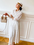 Spring Dress Women's Design Sense French Small Fragrant Heavy Industry Embroidery Quality Women's White Temperament Commuting