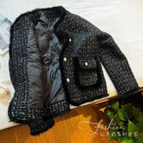 Women Coats Round Neck Full Sleeve Lamb Wool Jackets Single Breasted Slim Fit Thick Coat Open Stitch Elegant Outerwear 2024-Outfit