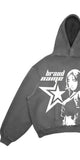 Street Gothic Casual Letter Blast Print Pattern Men Clothing Fashion Hoodie Harajuku Retro Y2K Hoodie sweatshirt-Outfit