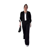 The Autumn Of 2025, The New Women's Fashion Hit The Color Of The Lazy Wind Casual Knitwear Two