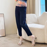 Folded Summer New High-End Pure Color Temperament Elegant Collar Short Sleeve Blouse Hand Folding