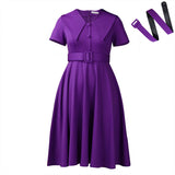Women's Fashion Temperament Dolls Short-Sleeved Elastic Dress On African