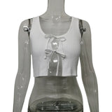 Spring And Summer New Umbilly Small Vest Knitting Pit Solid Color Strap Hot Girl