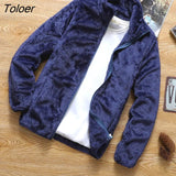 Velvet Thick Coat Men's Spring Winter Korean Version Loose 2022 New Men's Youth Casual Fleece Jacket Male Oversized