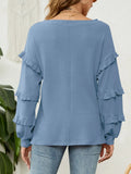 Ruffled V-Neck