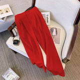 Suit Suit Pants Women Straight Loose 2025 New Spring And Autumn Leisure Wide Legs Commute Black