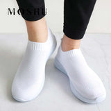Sneakers Women Summer Sports Shoes Ladies Trainers White Knitted Mesh True Sneakers Tennis Female Zapatillas Mujer