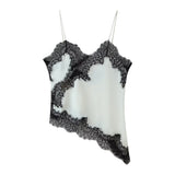 Women's 2025 Summer New Fashion Sexy Lace Decoration Underwear Blouse