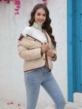 Station New Cotton-Padded Clothes Ins Cotton-Padded Light Cotton-Padded Jacket 2024 Spring And Autumn Fashionable Ladies' Small Fragrant Style Jacket-Outfit