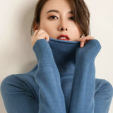 Sweater 2020 New Turtlene Female Long-sleeved Knitted Pullover Jumper Pull Femme Clothes White Warm Fashion Slim