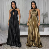 Striped Tuxedo Ass Dress Women's Summer Sleeveless Vest Dress Slimming Waist Thin Knitted