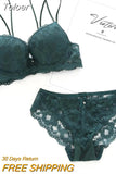 Wireless Sweet Sexy Lingerie Femme Sheer Bra Design Bras Set For Women Invisible Push Up Bra Set Underwear Lace