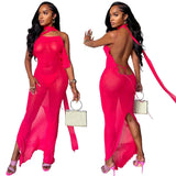 Swimwear Backless Beach Dress Two-Piece
