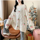 Strawberry Tassel Sweater-Outfit