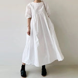 Solid Irregular Robe 2021 Summer Short Sleeve Maxi Dress Casual A Line Dresses ZANZEA Fashion Losse
