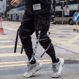 Men's Loose Tide Brand Ins Hip-Hop Hip-Hop Wide-Leg Trousers Men's Straight Leg Trousers-Outfit