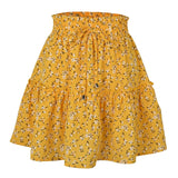 Floral Print Short Skirts Women 2022 New Fashion Casual Plus Size High Waist Skirt Female Boho Beach Sexy Mini