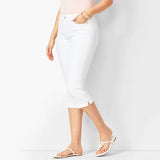 Women's 7-Point Jeans Slim Middle-Waisted Denim 7-Point Women's