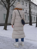 2022 Thick Down Parka Women Hooded Winter Warm Coat Korea Long Down Jacket Female Puffer Cotton Padded Jacket Snow