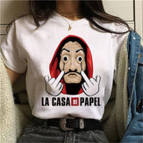 The House of Paper T Shirt New Money Heist Women La Casa De Papel Tshirt Funny Top Tee Fashion Female Clothes