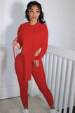 Casual Irregular Hoody Top and Pants