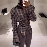 Women's Loose Casual Collar Tie Medium Long-Term Wind