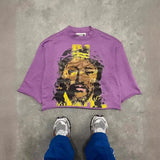 T-Shirt Five-Sleeved Loose Hip-Hop Top Tide Brand