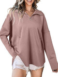Collar Edgy Autumn And Winter Women's Neutral Style Street Trend Loose Collar Zipper Hat
