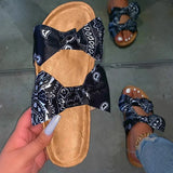 Sandals Women Summer Bow Flat Shoes Ladies Beach Slipper Outdoor Fashion Slides for Ladies Casual Flip