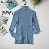 2022 Basic Turtleneck Women Sweaters Autumn Winter Tops Slim Women Pullover Knitted Sweater Jumper Soft Warm